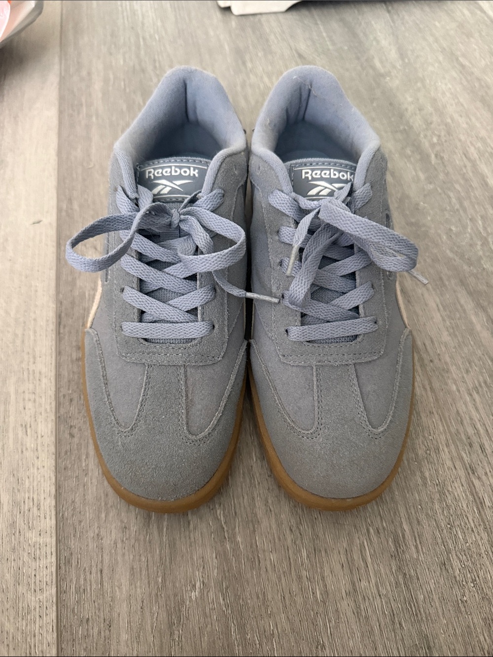 Reebok Blue/Gray Suede Sneakers